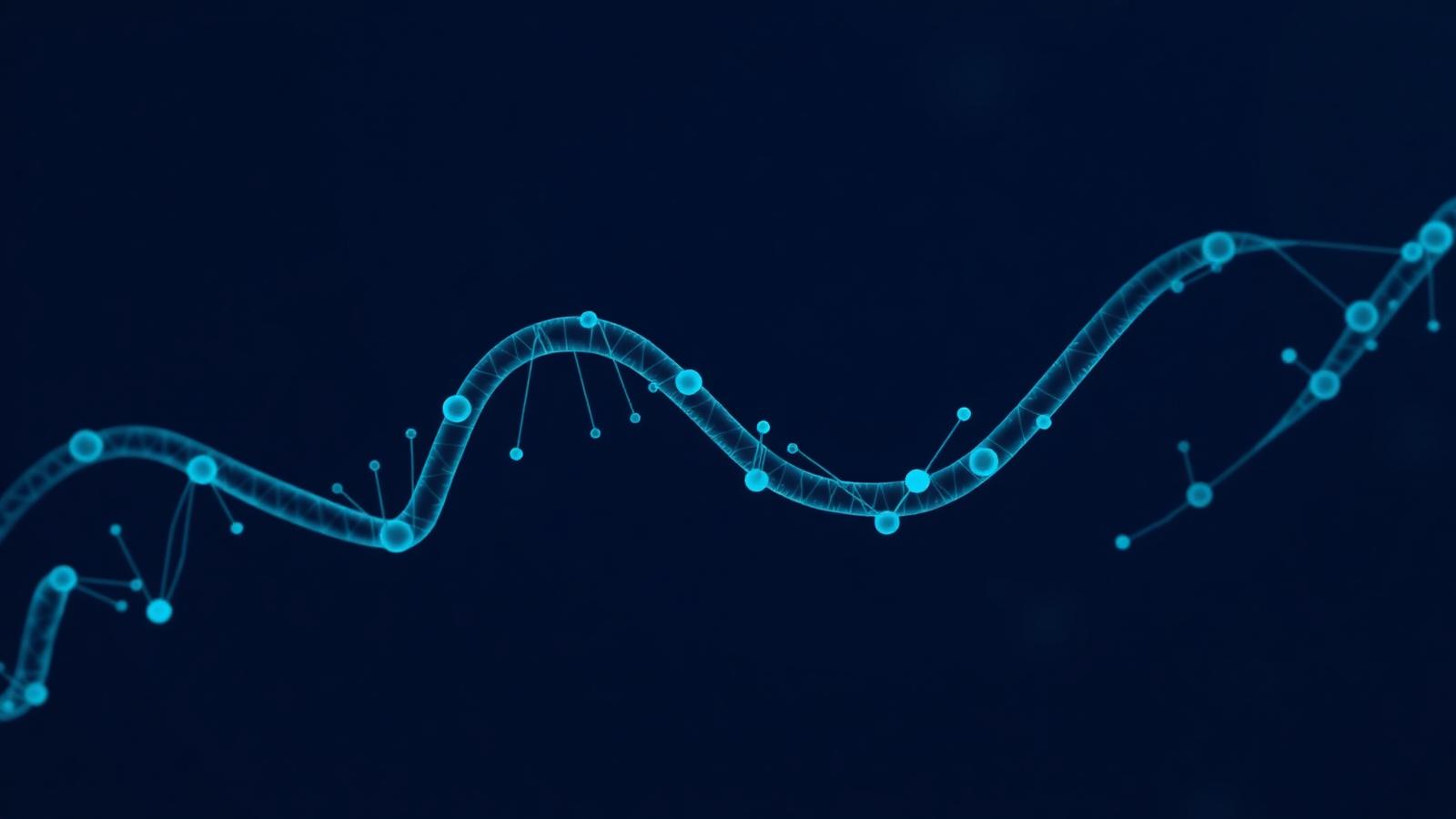 Abstract illustration of a peptide chain